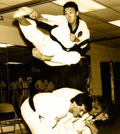 Tae Kwon Do flying side kick